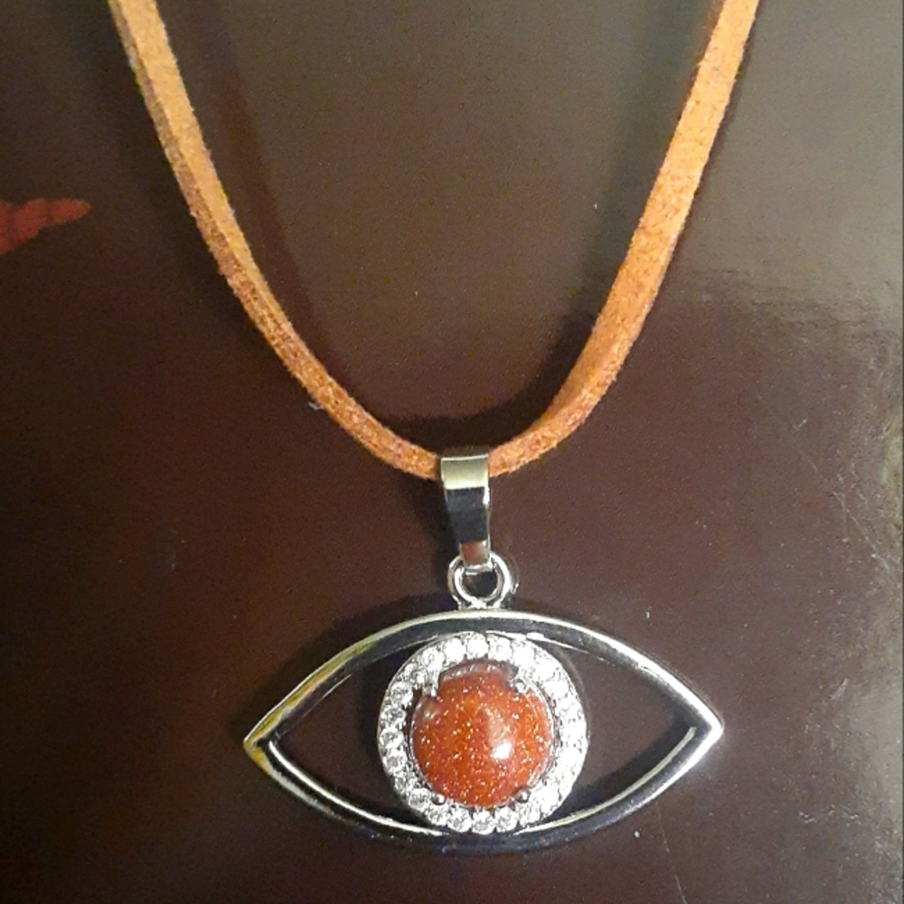🤎Gold Stone🤎Eye Necklace🤎